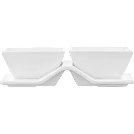 Набор для закусок Ardesto фарфор 3 предмета белый (AR3750) - фото 3