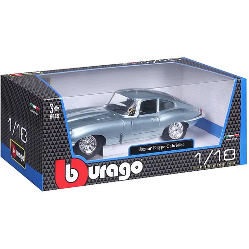Автомодель Bburago Jaguar E-Type Coupe 1961, 1:18 (18-12044) - фото 7