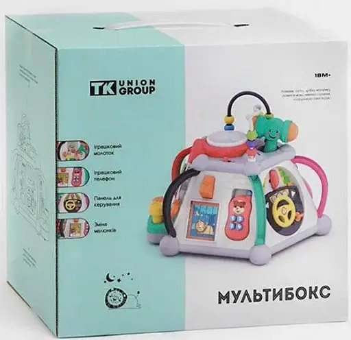 Розвиваючий мультибокс TK Group ТК 806 – інтерактивна піраміда з логічними іграми, звуком і світлом - фото 2