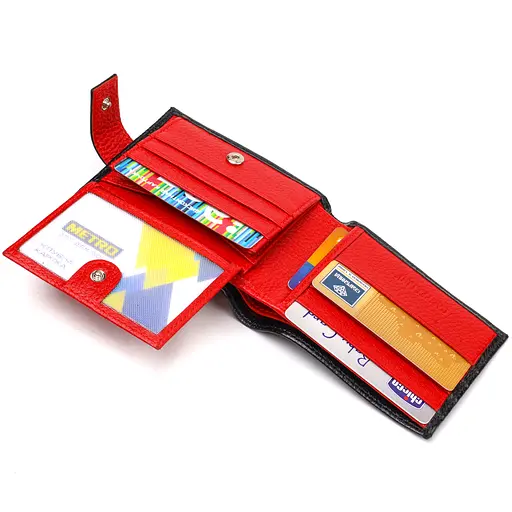 Мужской кожаный кошелек Canpellini 11х8.3х1 см acs0025707 - фото 5