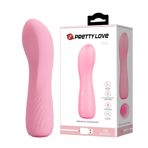 Вібратор Pretty Love Alice 11.9 см світло-рожевий - фото 8