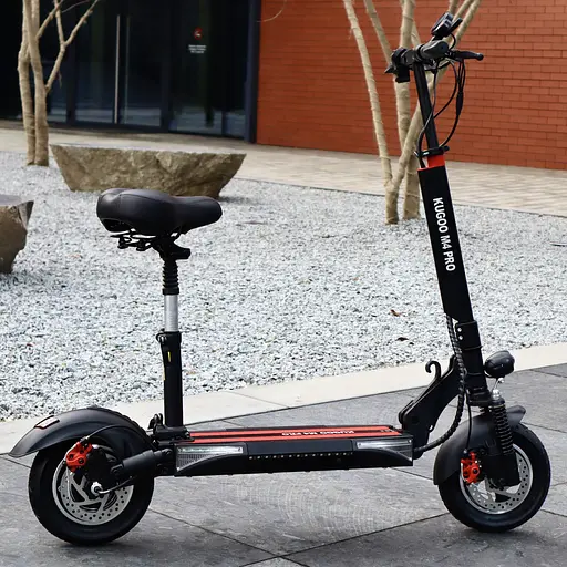 Электросамокат KUGOO M4 PRO 48V 1000W | усиленный аккумулятор 18Ah | с сиденьем и подсветкой - фото 2