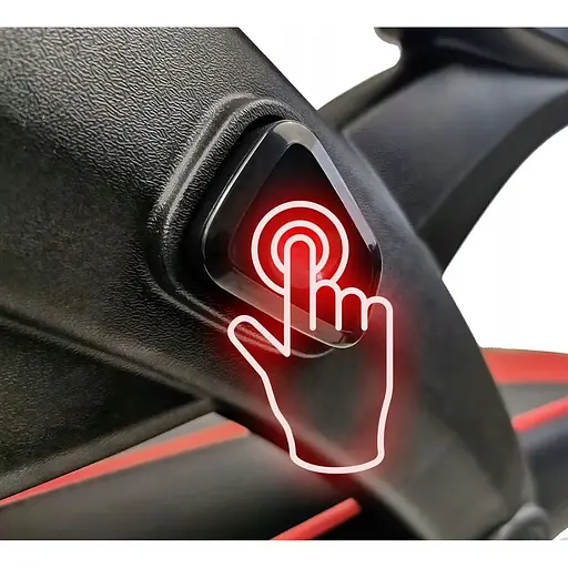 Крісло Kontrast Venos Black-Red - фото 7