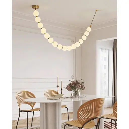 Люстра із серії Perla на 16 кульок Ø 15 см 280 см 3 світлових режими | Line F | Арт. MBJ11-2487 - фото 4