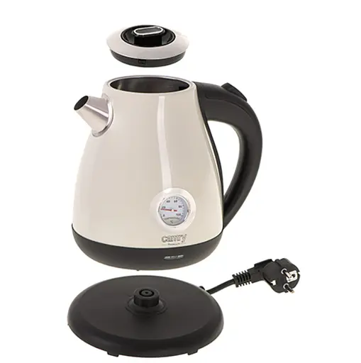 Чайник электрический 1.7л с градусником Camry CR 1344 creme - фото 3