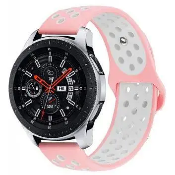 Ремінець Nike Sport 20mm Samsung Watch Active/Galaxy S4 42/44mm/Gear S2 Classic/Xiaomi Amazfit Рожевий - фото 1