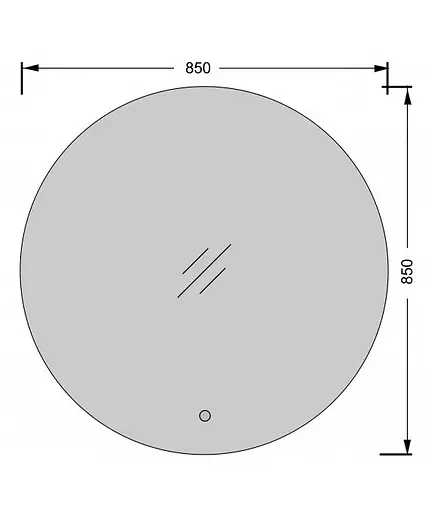 Зеркало Мойдодыр Eclipse 85x85 S с LED-подсветкой и сенсором - фото 6