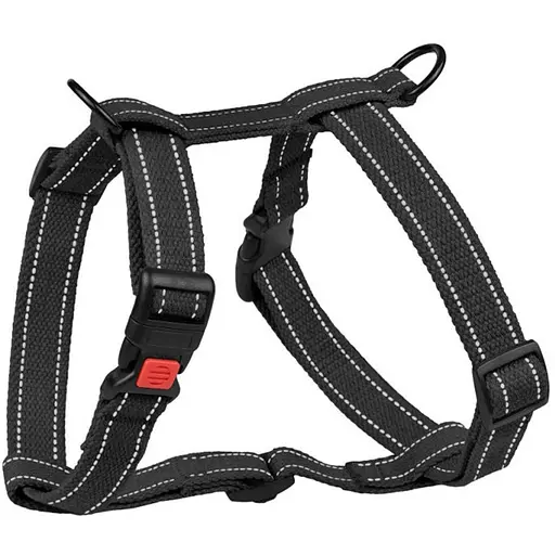 Шлея для собак Barksi Cotton Н-подібна М 28-48х40-66х2 см графіт - фото 2