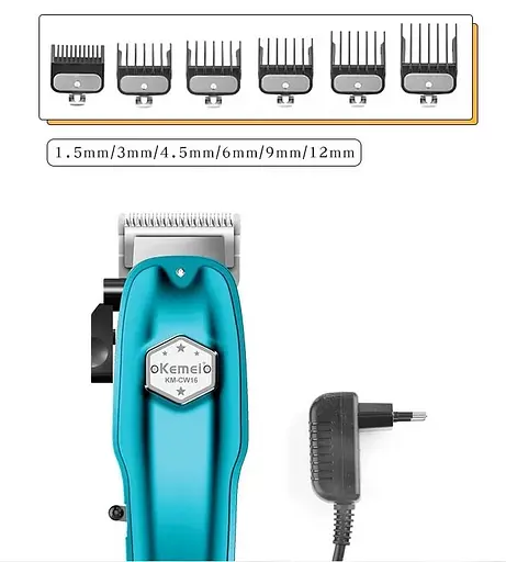 Професійна машинка для стрижки собак Kemei Km-CW16 (Блакитна) - фото 6