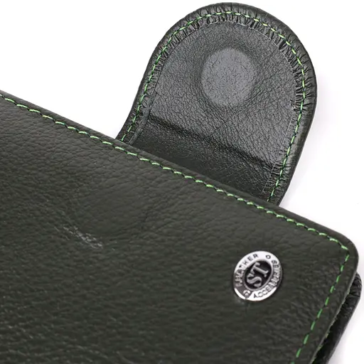 Вертикальний жіночий гаманець із натуральної шкіри ST Leather 9.5х11х2 см acs0029645 - фото 5