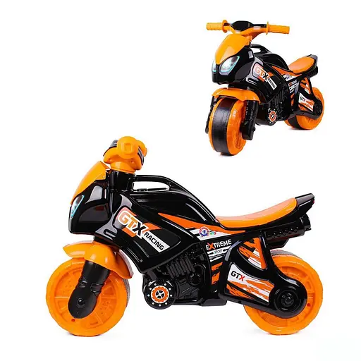Толокар Technok Toys Мотоцикл 5767, черный, детский транспорт со стойкими колесами и стильным дизайном - фото 2
