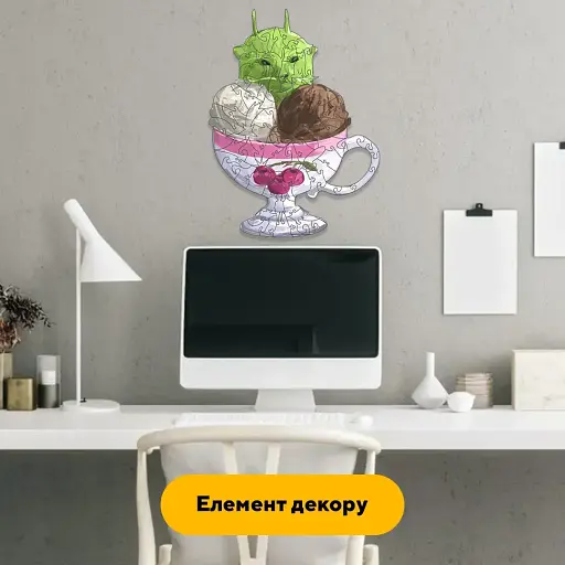 Дерев'яний фігурний пазл Фісташкове Невдуплятко,, А3, Картонна коробка 200 елементів - фото 5