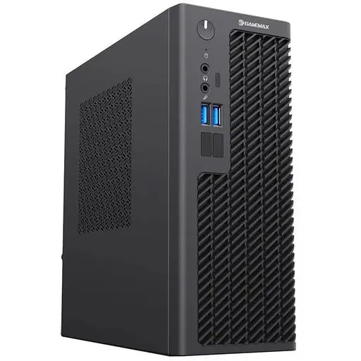 Корпус GameMax ST160, чорний, 230 Вт, SFF, Mini ITX, 2хUSB 3.0, макс. CPU - 75 мм, 1x80 мм, VESA кріплення в комплекті - фото 1