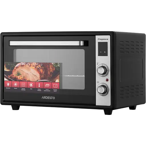 Піч електрична Ardesto Elegance, 60 л, 2000 Вт, електр., конвенція, подвійне скло, чорний - фото 1