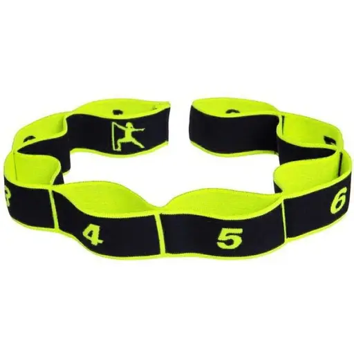 Еспандер стрічковий EasyFit Medium (M) 90х3 см гумка з петлями для розтяжки, фітнесу та тренувань Зелений (EF-1682-GN) - фото 1