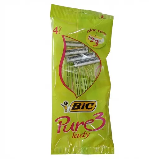 Уцінка. Бритва жіноча BIC Pure 3 Lady без змінних картриджів 4 шт.