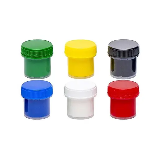 Дитячі гуашеві фарби 7С: 7C20601, 6 кольорів по 10 мл - фото 2