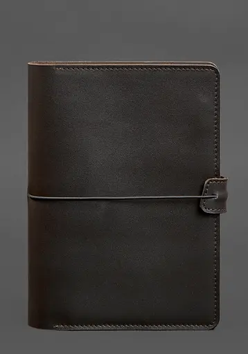 Кожаный блокнот А5 (софт-бук) 9.4 коричневый - фото 1