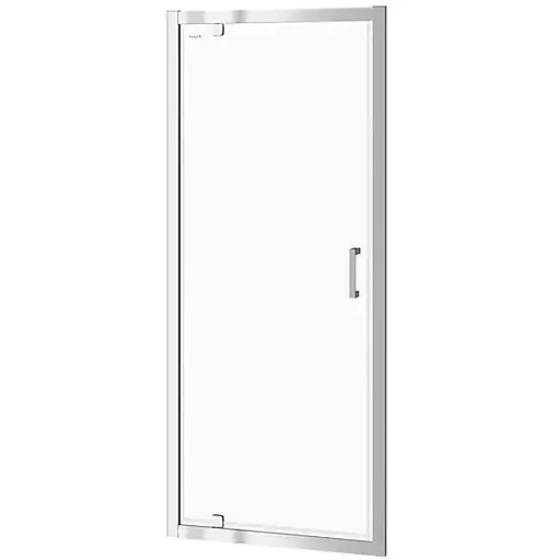 Душевые двери Cersanit Pivot Basic 80 см распашные прозрачное стекло хром S158-001, универсальные, прозрачный, хром - фото 1