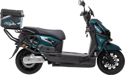 Электроскутер Двухместный Crosser CR17 (2500W, Графеновая батарея 72V/35Ah) Зеленый - фото 3