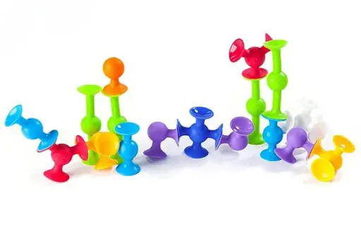 Конструктор на мініприсосках Fat Brain Toys MiniSquigz F107ML 75 деталей - фото 5