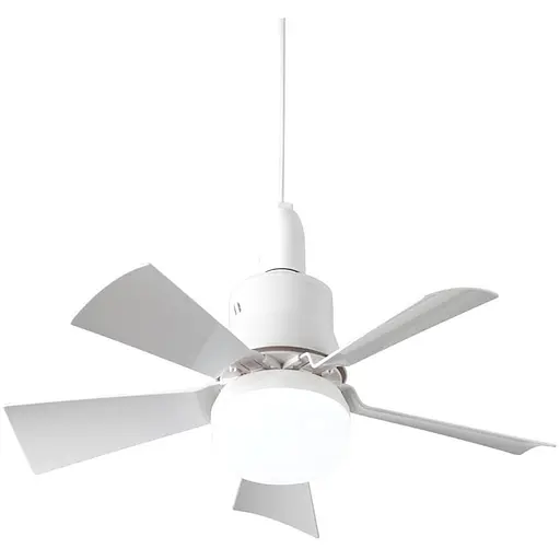 Съемный потолочный вентилятор с разъемом E27, пультом дистанционного управления, 3-цветный