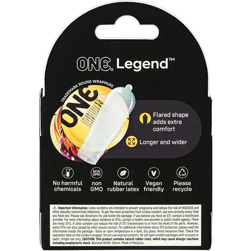Презервативы One Legend Extra Large 3 шт. - фото 2