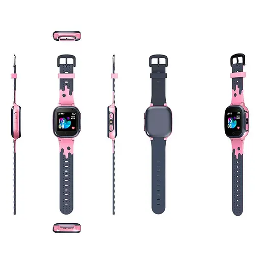 Наручные смарт-часы детские Q15 с функцией звонка, 4G и GPS Pink (16419) - фото 2