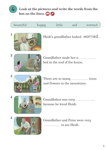 Ladybird Readers 4 Heidi Activity Book - фото 5