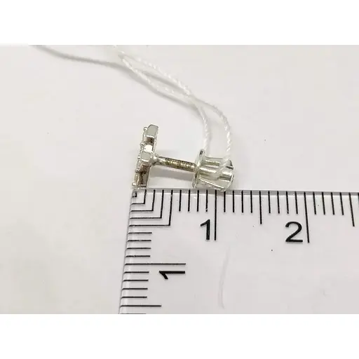 Срібні сережки-пуссети Aurora з фіанітами. 82560Б - фото 5