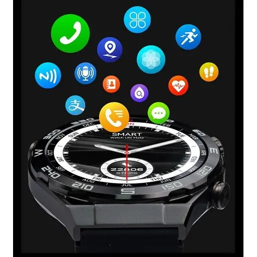 Чоловічий наручний розумний годинник Smart Ulpamate з GPS (Black) - фото 10