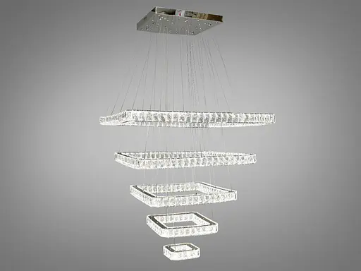 Королева світла і краси, кришталева світлодіодна люстра-підвіс "Люксов - фото 2
