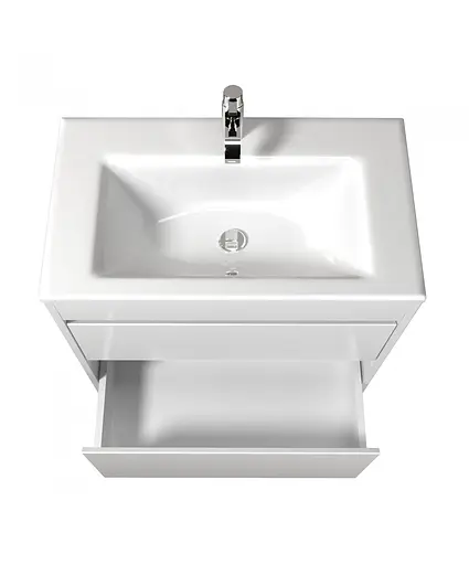 Тумба Мойдодир Prime 80 з умивальником Amalfi 80 підлогова Білий - фото 7