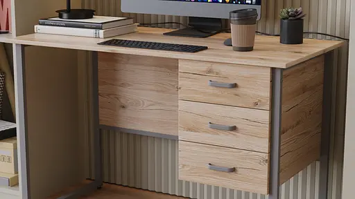 Комп'ютерний стіл Ferrum-decor Гаррі 75x120x60 сірий ДСП Дуб Сан-Марино 16мм (FRD-101454) - фото 4