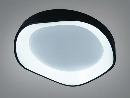 Світлодіодна Люстра стельова чорна 35 Вт до 6 м² - фото 1