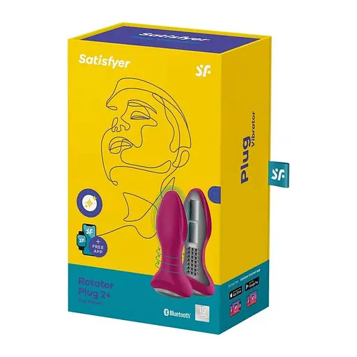 Анальна пробка Satisfyer Rotator Plug 2+ 12.8 см (червоний) - фото 9