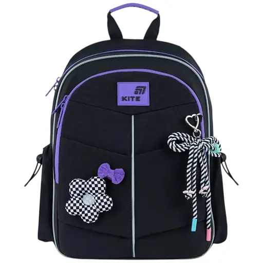 Рюкзак Kite Education 771 Flower Power Черный (K26-771S-2) - фото 1