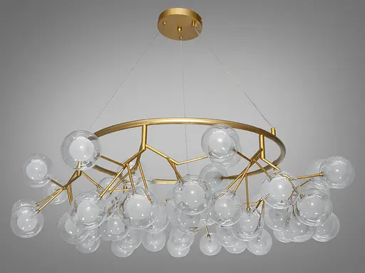 Шляхетна, естетично приваблива люстра підвісна "Світлячок", 54 плафони - фото 3