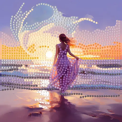 Алмазная мозаика Strateg ПРЕМИУМ Сила стихий на бумажной основе размером 18х18 см (ZAV1818-9) - фото 1