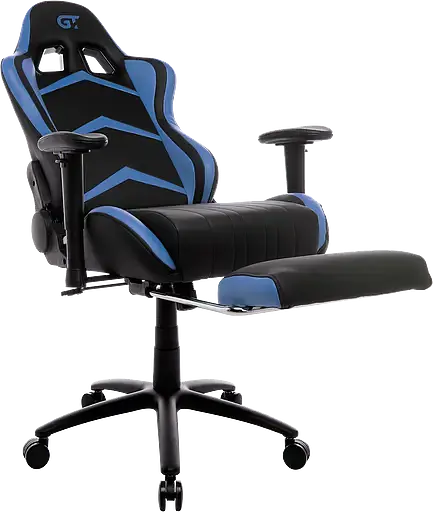 Геймерское кресло GT Racer черное с синим (X-2534-F Black/Blue) - фото 7