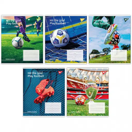 Тетради ученические 60 листов клетка Yes Hit the goal, 10 шт. в упаковке