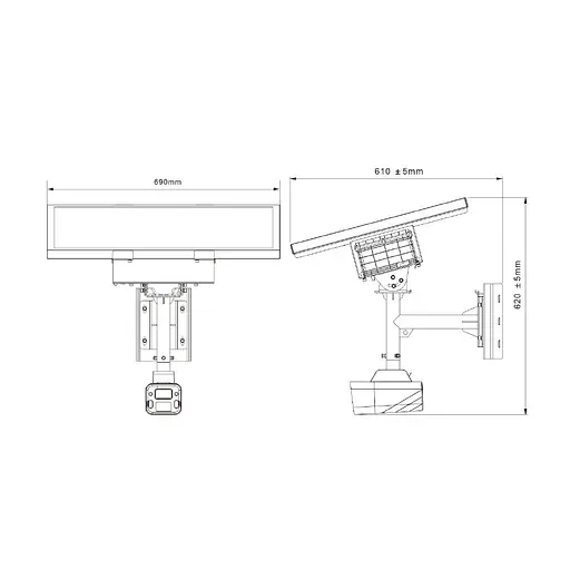 4G IP-видеокамера 4Mp TVT TD-9846SP1(BA/G4/WR2) f=2.8mm с солнечной батареей, с микрофоном, полноцветная (77-00359) - фото 2