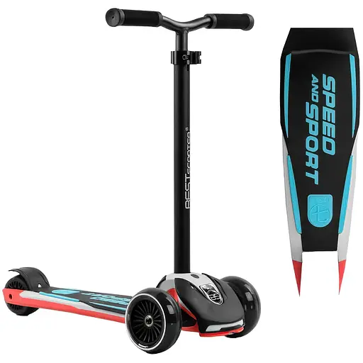 Самокат дитячий Best Scooter 12 Чорно-блакитний 000254866