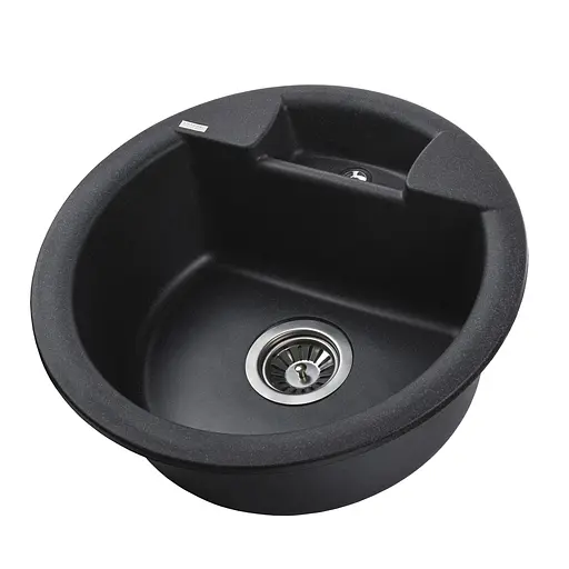 Гранітна мийка Globus Lux Guron графіт 480 мм А0001, Графит - фото 2