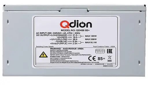 Блок живлення Qdion 400W (QD400) Б/в - фото 2