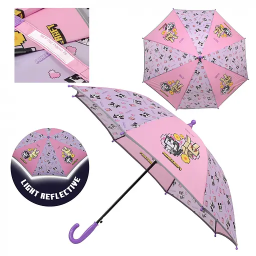 Парасоля дитяча Yes Minecraft Spring зі світловідбиваючим кантом (708488) - фото 2