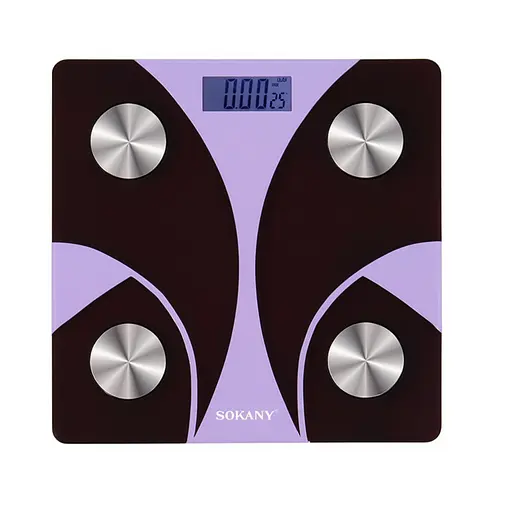 Весы смарт напольные Sokany SK-19029V электронные до 180 кг разумные весы с Bluetooth Фиолетовый