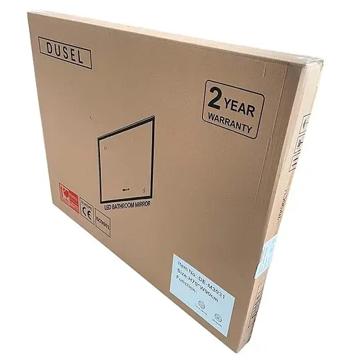 Дзеркало Dusel DE-M3031 75x120 см Збільшувальна лінза + сенсорне включення + підігрів, Білий - фото 6