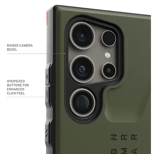 Оригінальний протиударний чохол UAG Civilian для Samsung Galaxy S24 Ultra (6.8") Olive 214439117272 - фото 5