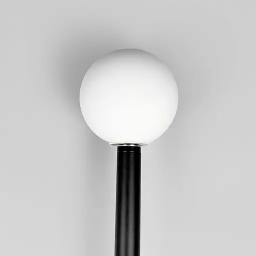 Минималистичное удлиненное бра с белым плафоном 80 см Line F Арт. WJ33/800 BK - фото 5